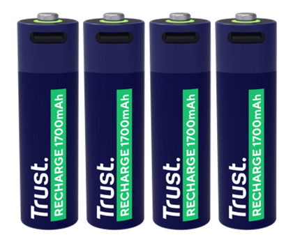 Bateria lub akumulatorek TRUST USB-C RECHARGEABLE BATTERIES 4P - AA
